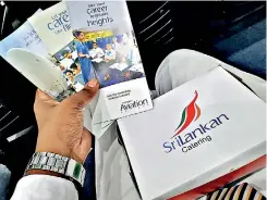  ??  ?? Srilankan flyers in a student’s hand