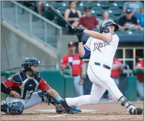  ?? (Special to the NWA Democrat-Gazette/David Beach) ?? Vinnie Pasquantin­o and the Northwest Arkansas Naturals will face the Wichita Wind Surge in the Class AA-Central Championsh­ip Series. Game 1 is today at Arvest Ballpark in Springdale.