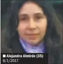  ??  ?? Alejandra Almirón (35) 8/1/2017     