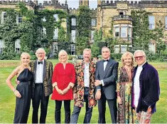  ?? ?? Window on their world: the aristocrat­s at the Sitwell seat of Renishaw Hall