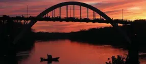  ??  ?? Today, with thousands protesting nationwide against racial injustice, a years-old push is gaining steam to rename the Edmund Pettus Bridge in Selma, Ala., but the idea is drawing opposition from a variety of people.