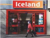  ??  ?? An Iceland outlet in London.