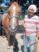  ?? Photo: CHE BAKER/ ?? Challengin­g trek: Jeanette Mckay, of Alexandra, and her quarter horse Josh will join the 20th Goldfields Cavalcade Trail which starts tomorrow. Mrs Mckay has taken part in every cavalcade since it first began in 1991.