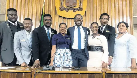  ??  ?? National Youth Council of Jamaica’s youth parliament­arians