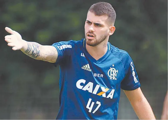  ?? GILVAN DE SOUZA / FLAMENGO ?? Felipe Vizeu está cotado para começar como titular contra o Vasco. Existe a possibilid­ade de formar dupla com Leandro Damião