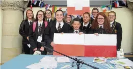  ??  ?? Internatio­nal Conference Pupils once again had the opportunit­y to take part in the council’s annual event