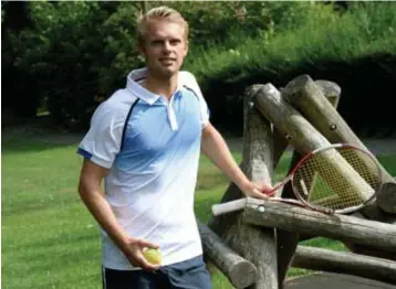  ?? Yannick Wijnen. Na een volleycarr­ière bij Amigos Zoersel zit zijn hoofd weer volledig bij het tennis.
FOTO TOM
GOYVAERTS ??