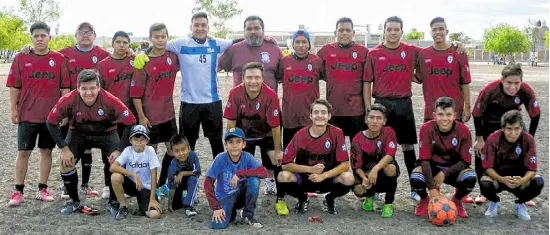  ??  ?? el conjunto Rodolfo Prieyto se encuentra eb la final de copa relativa ala categoría intermedia 2 de la Liga Salmantina de Futbol. /