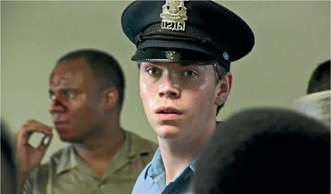  ??  ?? In Detroit, Will Poulter plays Philip Krauss, a police officer prepared to go to extreme lengths to uphold the law, as he perceives it.