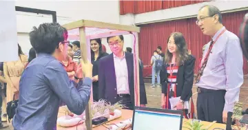  ??  ?? The event opened up opportunit­ies for students to demonstrat­e and present their projects to attendees, who often include prospectiv­e employers and industry players.