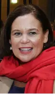  ??  ?? UNDER PRESSURE: Sinn Fein leader Mary Lou McDonald