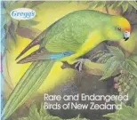  ?? ?? The cover of Rare and Endangered Birds of New Zealand. How many of you still have one of these albums buried somewhere among your possession­s?