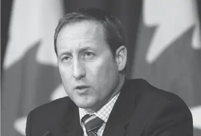  ?? CHRIS ROUSSAKIS / POSTMEDIA NEWS FILES ?? Peter MacKay — seen in 2010 when he was Canada’s defence minister — writes he is surprised that current Defence Minister Harjit Sajjan would “choose to play partisan politics” when it comes to the military.