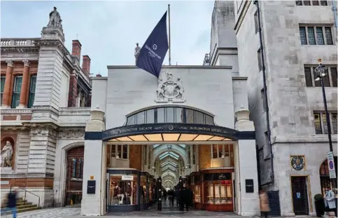  ??  ?? Burlington Arcade opened its doors in 1819.