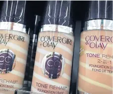  ?? AP ?? CoverGirl products are displayed at a pharmacy in Cincinnati.