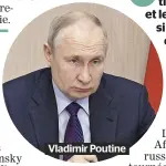  ?? PHOTO AFP ?? Vladimir Poutine