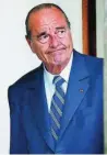  ?? EFE ?? Jacques Chirac fue condenado en 2011 y falleció en 2019