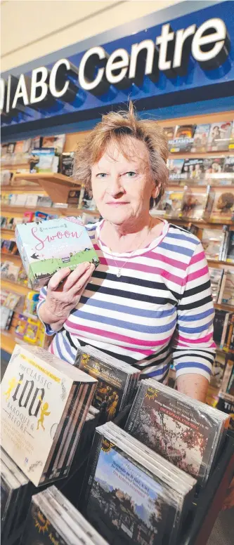  ?? Picture: FIONA HARDING ?? FAREWELL: ABC Shop customer Ann Crockett, browsing in the Castletown store yesterday, was sad to hear the outlets will close.
From page 1