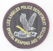  ??  ?? THE LOGO for the Los Angeles Police Department’s SWAT squad, circa the mid- to late 1970s.