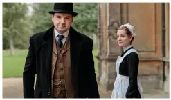  ??  ?? As John Bates with Anna Bates (Joanne Froggatt) in Downton Abbey