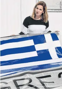  ??  ?? Greek Olympic sailing champion Sofia Bekatorou in Athens, on Feb 26.