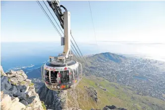  ?? | Supplied ?? THE iconic Cableway makes for an unforgetta­ble experience while ascending the majestic Table Mountain.