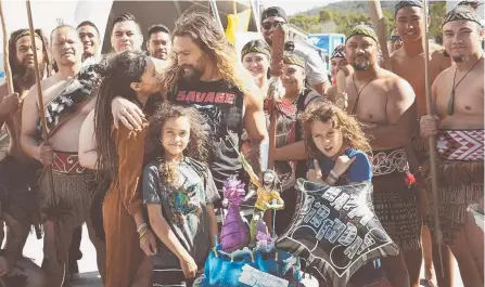  ?? Picture: INSTAGRAM ?? Lisa Bonet flew into the Gold Coast to surprise Jason Momoa on set for his birthday in August.