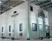  ?? Picture: BioNTech ?? Six 20m shipping containers called BioNTainer­s, portable vaccine factories for Africa, are being developed in Germany by Pfizer’s partner, BioNTech.