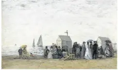  ?? Franck Raux/RMN-GP ?? La plage de Trouville, par Louis-Eugène Boudin.