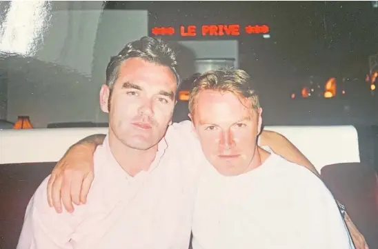  ?? ?? Murray and friend Morrissey in a holiday photo from a few decades ago, with both looking tanned, happy – and young.