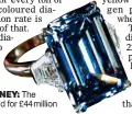  ??  ?? COLOUR OF MONEY: The Oppenheime­r Blue sold for £44 million