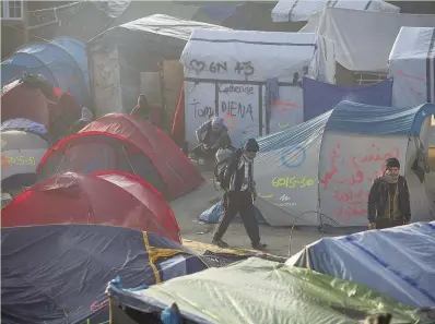  ?? GETTY IMAGES ?? The notorious Jungle migrant camp in Calais, France