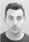  ?? TORONTO POLICE SERVICE ?? The mug shot of Jacob Hoggard that was released by Toronto police.