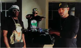  ??  ?? ‘Be prepared for government tricks’ ... Flavor Flav, DJ Lord and Chuck D of Public Enemy are back on Def Jam.