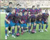  ?? FOTO: MORATA ?? Sergi Roberto, Thiago y Bartra, en 2009