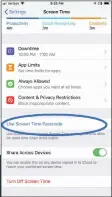  ??  ?? Don’t trust yourself with your Screen Time settings? Let your friend or spouse set a passcode