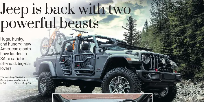 Jeep is back with two powerful beasts A VROOM WITH A VIEW - PressReader