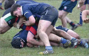  ??  ?? Fionan O’Sullivan inaction for Killorglin in their win over Bantry in their Munster Junior League Division 3 match