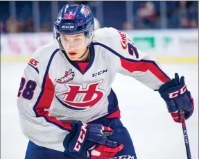  ?? Herald file photo ?? Second-year defenceman Alex Cotton of the Lethbridge Hurricanes was drafted in the fifth round of the NHL Draft by the Detroit Red Wings on Wednesday.