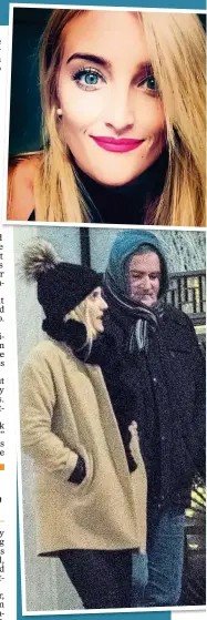  ??  ?? Richard Keys was photograph­ed last month outside a hotel with blonde lawyer Lucie Rose, also top