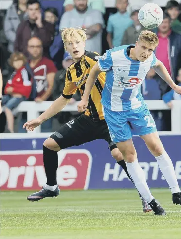  ??  ?? Sunderland youngster Michael Ledger in action for Hartlepool at the weekend.