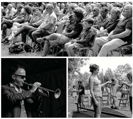  ??  ?? La foule, les artistes et les diverses animations ont assuré le succès du festival.