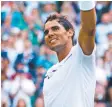  ??  ?? Rafael Nadal celebrates victory.
