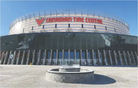  ?? ERROL MCGIHON ?? Losses associated with the Canadian Tire Centre alone are expected to reach at least US$25 million in this abbreviate­d NHL season.