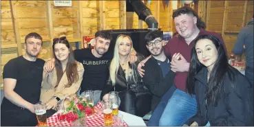  ?? (Pic: John Ahern) ?? In Meagher’s Bar, Ballysagga­rt last Sunday night were, l-r: Dave White (Tallow), Laura Sinnott (Tramore), Ciaran Nugent (Lismore), Alicja Kazmiecrza­k (Lismore), Sean Nugent (Lismore), Tony Browne (Lismore) and Clara Sweeney (Lismore).