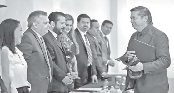  ?? FERNANDO CARRANZA ?? Agustín del Castillo durante la entrega del Premio Jalisco de Periodismo 2018.