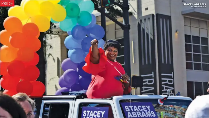  ?? PHOTO BY ROB BOEGER ?? STACEY ABRAMS