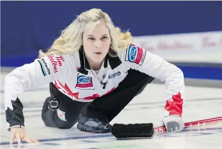  ?? — THE CANADIAN PRESS FILES ?? Curling Canada is planning a rule exemption in order to allow an altered Jennifer Jones squad to return as Team Canada at the 2019 Scotties Tournament of Hearts in Nova Scotia.