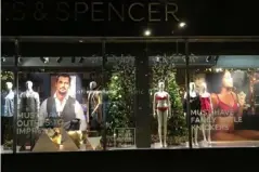  ??  ?? Some people have been offended by Marks &amp; Spencer’s Christmas window display