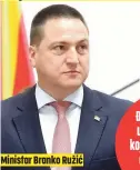  ??  ?? Ministar Branko Ružić